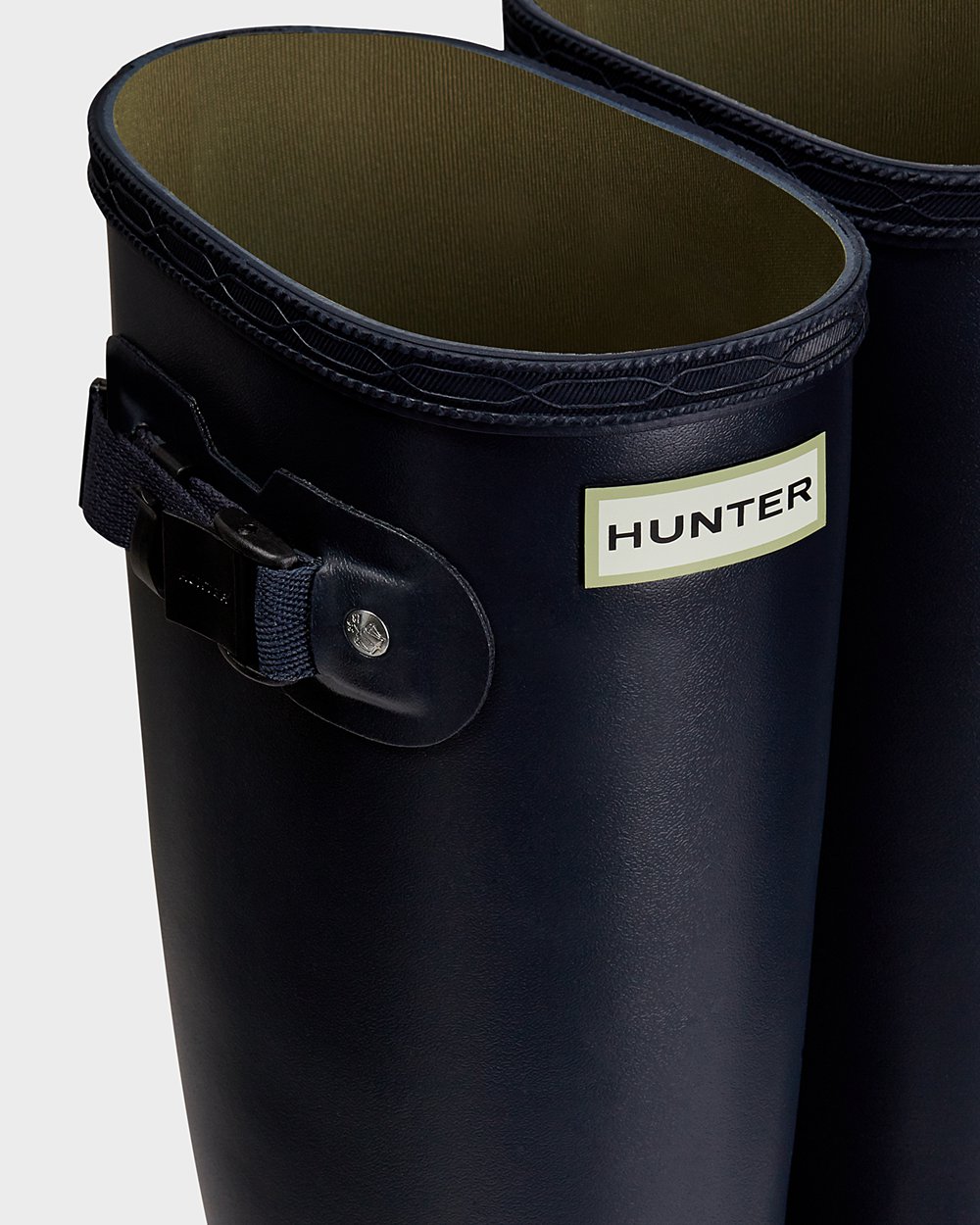 Galochas Altas Hunter Feminina Azul Marinho - Norris Field Neoprene Lined - 97CSUEFQJ